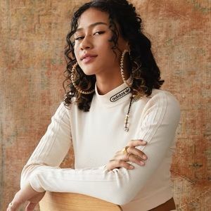 Adidas Retro Luxury Cropped Long Sleeve Women's Tee NWT